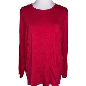 Chico's Vibrant Red Long Sleeve Top